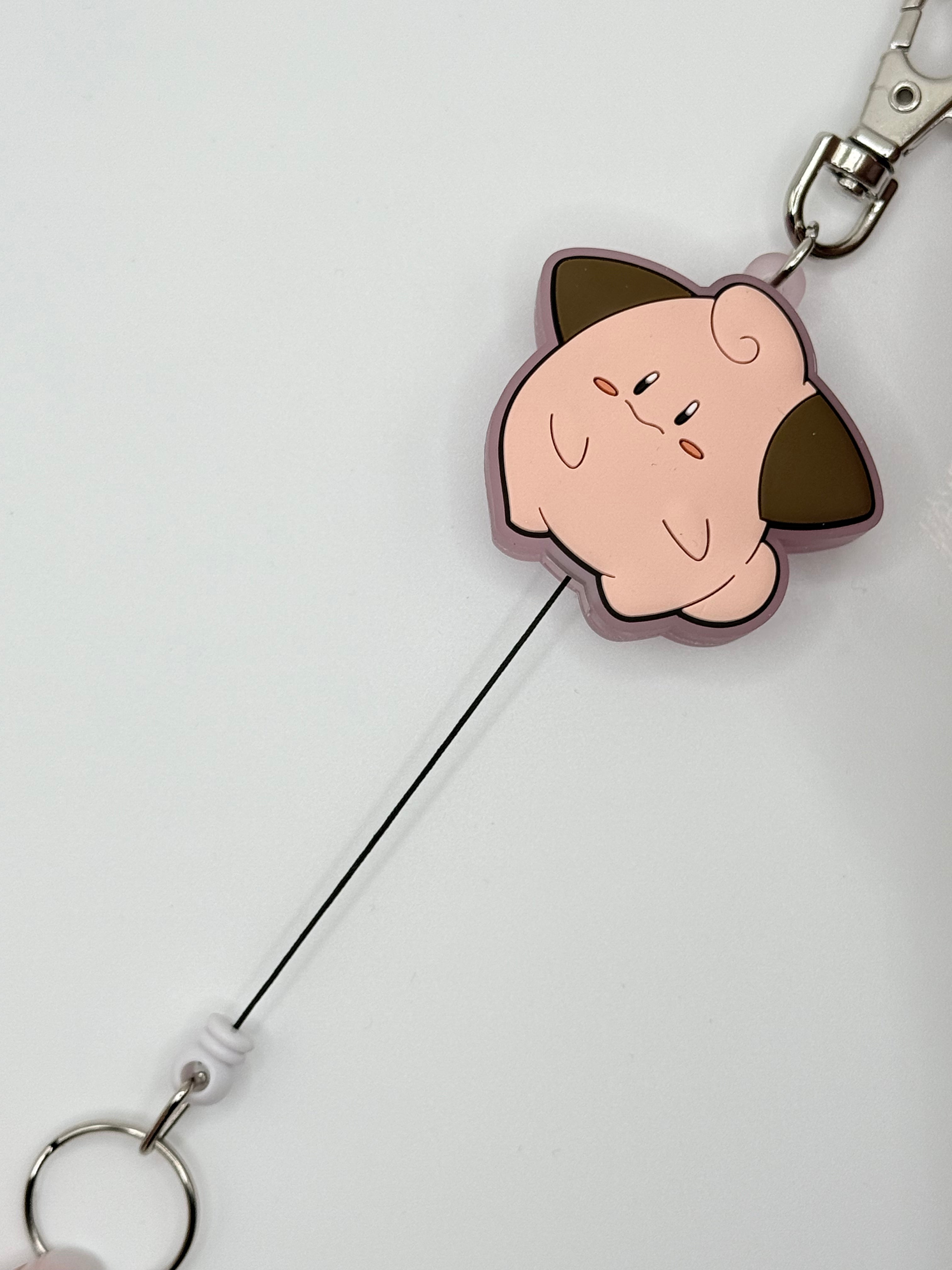 Pokemon Cleffa Rubber Reel Keychain
