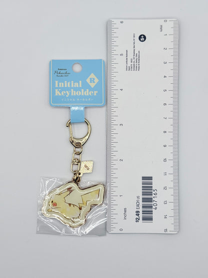 Pokemon Pikachu Initials Keychain (Letter R)