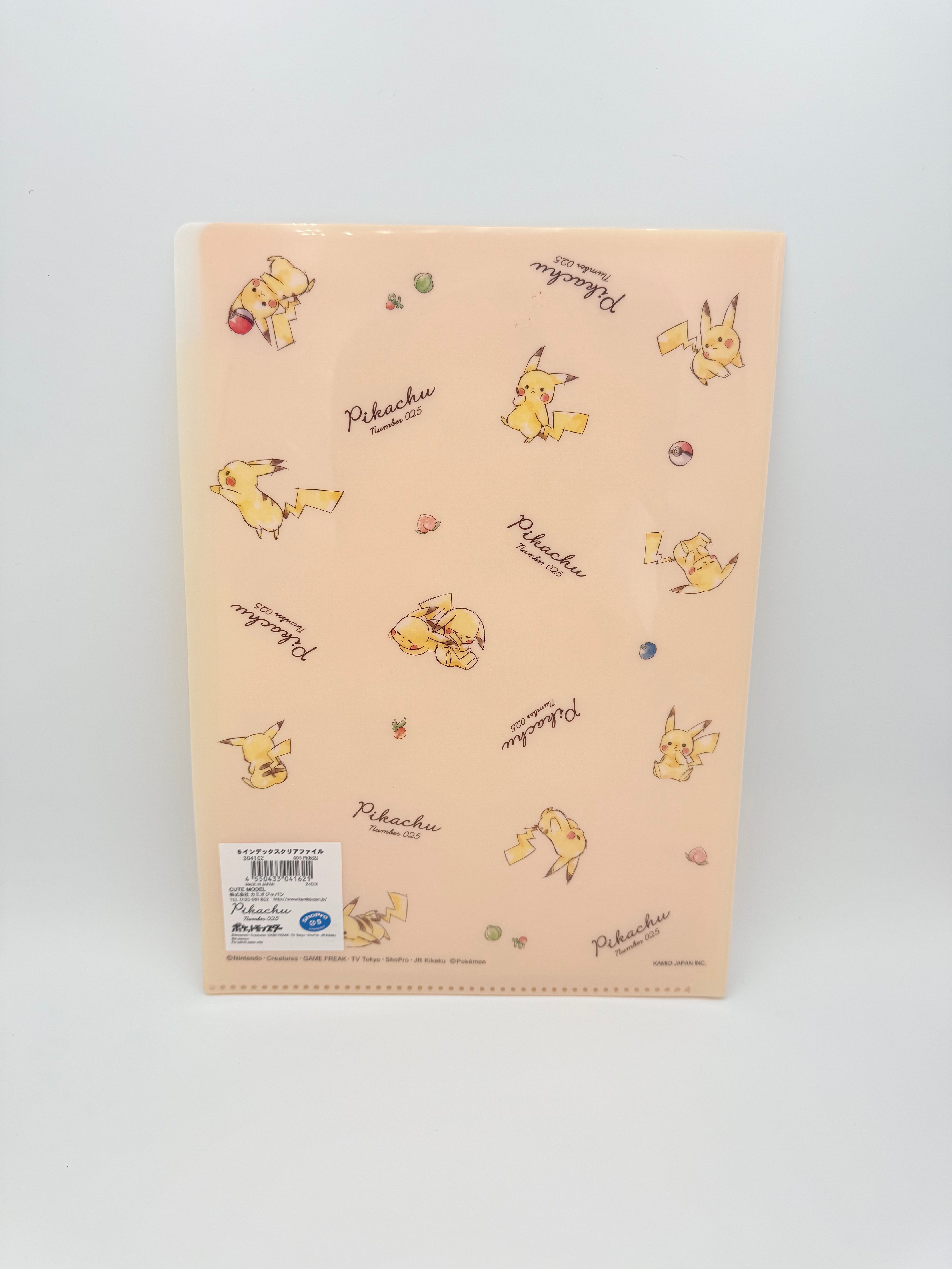 Pokemon Pikachu 5 Index Clear File Limited Edition