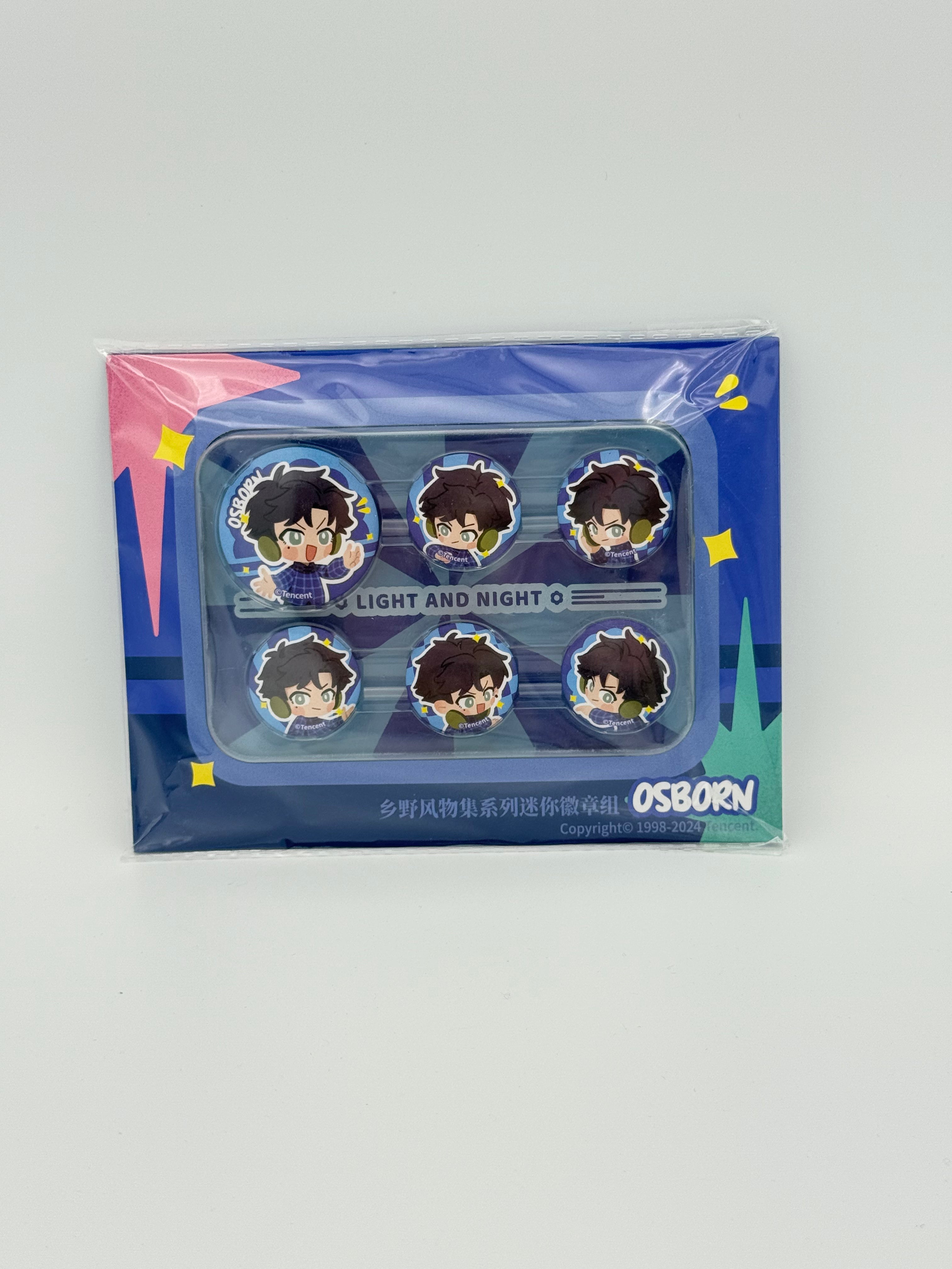 光与夜之恋 乡野风物系列 徽章组 -萧逸/Light and Night Badge set - Osborn