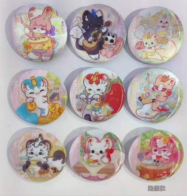 有兽焉 神兽餐厅 徽章盲盒/Mythical Beast' Restaurant Badge Blind Box